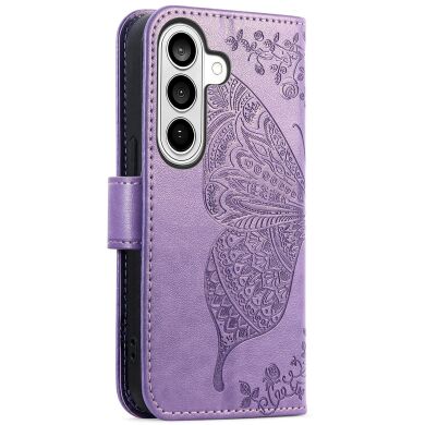 Чохол UniCase Butterfly Pattern для Samsung Galaxy A37 (A376) - Light Purple
