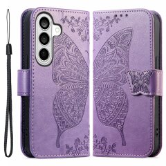 Чохол UniCase Butterfly Pattern для Samsung Galaxy A37 (A376) - Light Purple