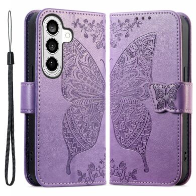 Чохол UniCase Butterfly Pattern для Samsung Galaxy A37 (A376) - Light Purple