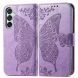 Чехол UniCase Butterfly Pattern для Samsung Galaxy M15 (M156) - Light Purple. Фото 1 из 8