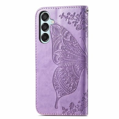 Чохол UniCase Butterfly Pattern для Samsung Galaxy M15 (M156) - Light Purple