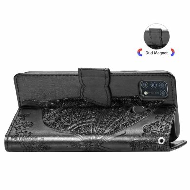 Чохол UniCase Butterfly Pattern для Samsung Galaxy M31 (M315) - Black
