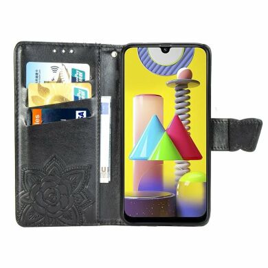 Чохол UniCase Butterfly Pattern для Samsung Galaxy M31 (M315) - Black
