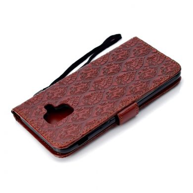 Чехол UniCase Leaf Wallet для Samsung Galaxy A6 2018 (A600) - Brown