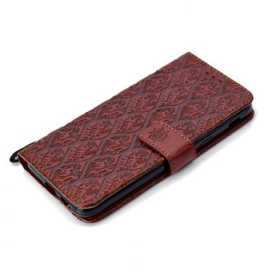 Чехол UniCase Leaf Wallet для Samsung Galaxy A6 2018 (A600) - Brown