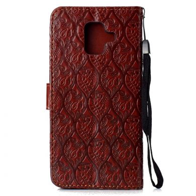 Чехол UniCase Leaf Wallet для Samsung Galaxy A6 2018 (A600) - Brown