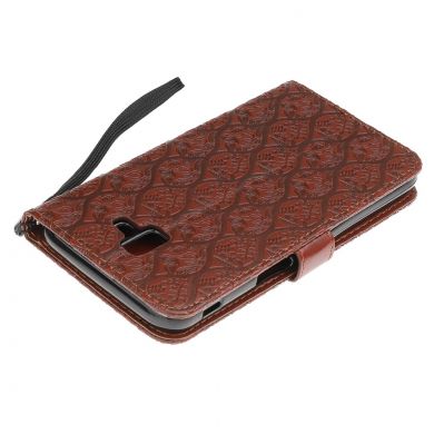 Чехол UniCase Leaf Wallet для Samsung Galaxy J6+ (J610) - Brown