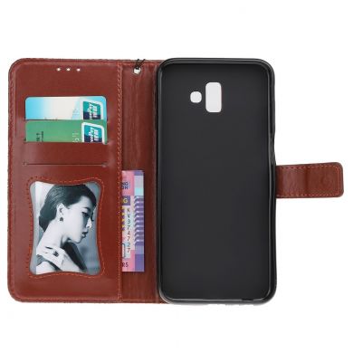 Чехол UniCase Leaf Wallet для Samsung Galaxy J6+ (J610) - Brown
