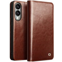 Кожаный чехол QIALINO Classic Case для Samsung Galaxy S25 Edge (S937) - Brown