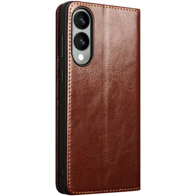Кожаный чехол QIALINO Classic Case для Samsung Galaxy S25 Edge (S937) - Brown