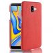 Пластиковый чехол Deexe Croco Style для Samsung Galaxy J6+ (J610) - Red. Фото 1 из 5