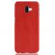 Пластиковый чехол Deexe Croco Style для Samsung Galaxy J6+ (J610) - Red. Фото 2 из 5