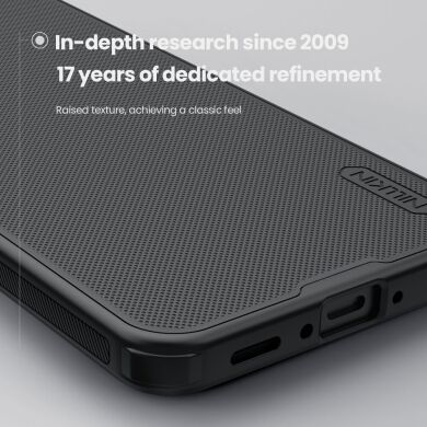 Пластиковый чехол NILLKIN Frosted Shield Pro для Samsung Galaxy A37 (A376) - Black