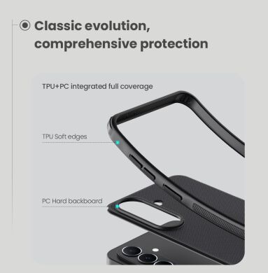 Пластиковый чехол NILLKIN Frosted Shield Pro для Samsung Galaxy A37 (A376) - Black