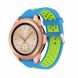 Ремешок Deexe Dual Color для Samsung Galaxy Watch 42mm / Watch 3 41mm - Sky Blue / Green. Фото 1 из 4