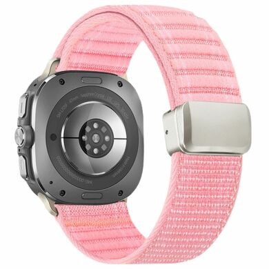 Ремінець Deexe Nylon Strap для Samsung Galaxy Watch Ultra (47mm) / Ultra (2025) - Pink