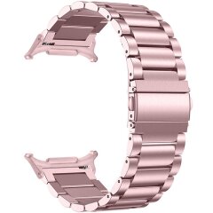 Ремешок Deexe Stainless Steel для Samsung Galaxy Watch 8 (40/44mm) / 8 Classic / Ultra (2025) - Rose Pink
