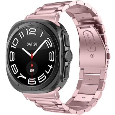 Ремешок Deexe Stainless Steel для Samsung Galaxy Watch 8 (40/44mm) / 8 Classic / Ultra (2025) - Rose Pink