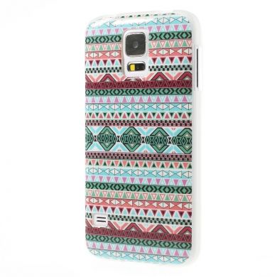 Силиконовая накладка Deexe Life Style для Samsung Galaxy S5 (G900) - Colorful Stripes