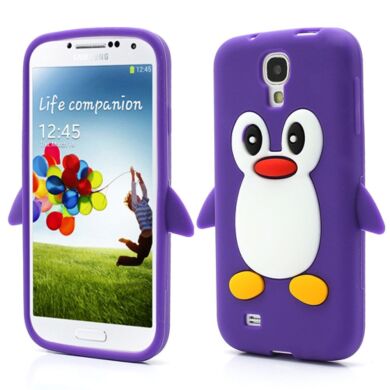 Силиконовая накладка Deexe Penguin Series для Samsung Galaxy S4 (i9500) - Violet