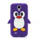 Силиконовая накладка Deexe Penguin Series для Samsung Galaxy S4 (i9500) - Violet. Фото 2 из 6