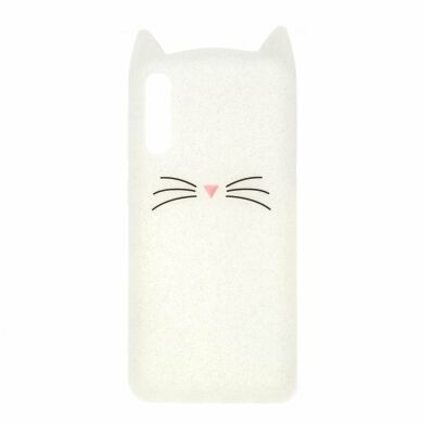 Силиконовый (TPU) чехол Deexe Cat 3D Series для Samsung Galaxy A50 (A505) - White