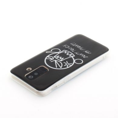 Силиконовый (TPU) чехол Deexe Life Style для Samsung Galaxy A6+ 2018 (A605) - Do Not Touch My Phone
