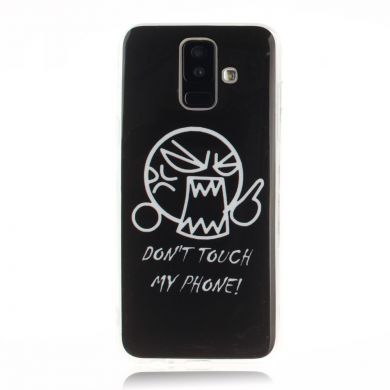 Силиконовый (TPU) чехол Deexe Life Style для Samsung Galaxy A6+ 2018 (A605) - Do Not Touch My Phone