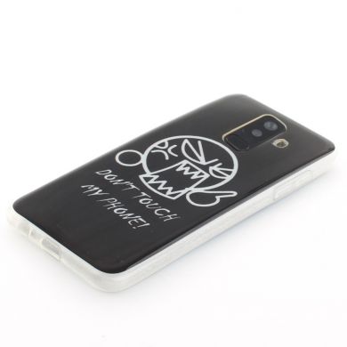 Силиконовый (TPU) чехол Deexe Life Style для Samsung Galaxy A6+ 2018 (A605) - Do Not Touch My Phone