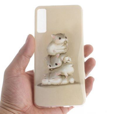 Силіконовий (TPU) чохол Deexe Life Style для Samsung Galaxy A7 2018 (A750) - Hamsters