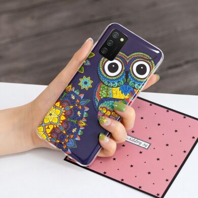 Силіконовий (TPU) чохол Deexe LumiCase для Samsung Galaxy A02s (A025) - Owl