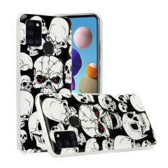 Силіконовий (TPU) чохол Deexe LumiCase для Samsung Galaxy A21s (A217) - Cool Skulls