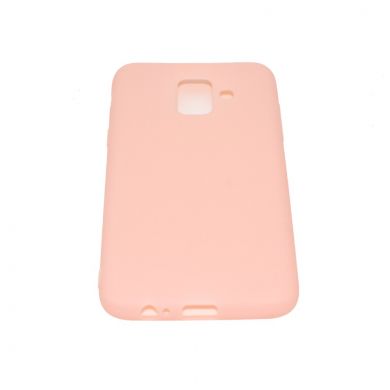 Силиконовый (TPU) чехол Deexe Matte Case для Samsung Galaxy A6 2018 (A600) - Pink