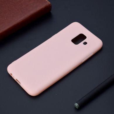 Силиконовый (TPU) чехол Deexe Matte Case для Samsung Galaxy A6 2018 (A600) - Pink
