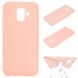 Силиконовый (TPU) чехол Deexe Matte Case для Samsung Galaxy A6 2018 (A600) - Pink. Фото 1 из 7