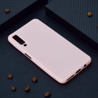 Силиконовый (TPU) чехол Deexe Matte Case для Samsung Galaxy A7 2018 (A750) - Pink