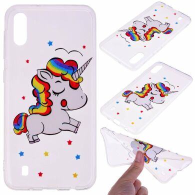 Силіконовий (TPU) чохол Deexe Pretty Glossy для Samsung Galaxy A10 (A105) - Unicorn