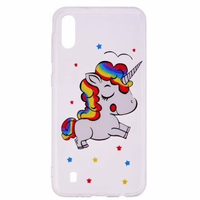 Силіконовий (TPU) чохол Deexe Pretty Glossy для Samsung Galaxy A10 (A105) - Unicorn