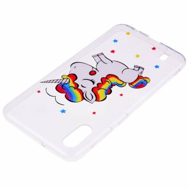 Силіконовий (TPU) чохол Deexe Pretty Glossy для Samsung Galaxy A10 (A105) - Unicorn