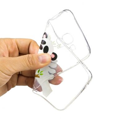 Силиконовый (TPU) чехол Deexe Pretty Glossy для Samsung Galaxy J6 2018 (J600) - Panda Climbing Tree