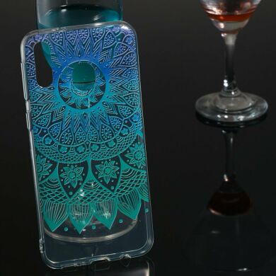 Силіконовий (TPU) чохол Deexe Pretty Glossy для Samsung Galaxy M20 (M205) - Mandala Flower