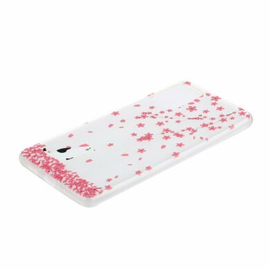 Силиконовый (TPU) чехол Deexe Pretty Glossy для Samsung Galaxy S20 (G980) - Cat and Floret