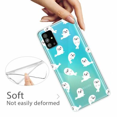 Силиконовый (TPU) чехол Deexe Pretty Glossy для Samsung Galaxy S20 Plus (G985) - Dolphin