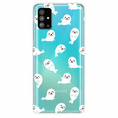 Силиконовый (TPU) чехол Deexe Pretty Glossy для Samsung Galaxy S20 Plus (G985) - Dolphin