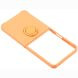 Силиконовый (TPU) чехол с кольцом Deexe Color Shell (FF) для Samsung Galaxy Flip 8 - Orange. Фото 5 из 5