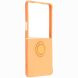 Силиконовый (TPU) чехол с кольцом Deexe Color Shell (FF) для Samsung Galaxy Flip 8 - Orange. Фото 2 из 5