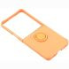 Силиконовый (TPU) чехол с кольцом Deexe Color Shell (FF) для Samsung Galaxy Flip 8 - Orange. Фото 4 из 5