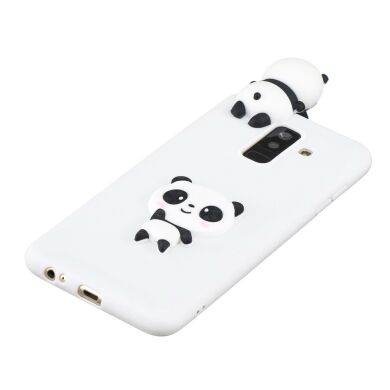 Силіконовий (TPU) чохол UniCase 3D Cartoon Pattern для Samsung Galaxy A6+ 2018 (A605), Panda Waving Hand