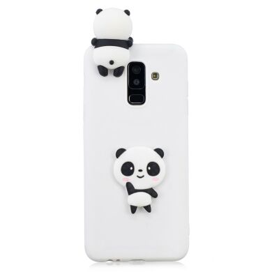 Силіконовий (TPU) чохол UniCase 3D Cartoon Pattern для Samsung Galaxy A6+ 2018 (A605), Panda Waving Hand
