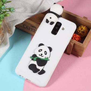 Силиконовый (TPU) чехол UniCase 3D Pattern для Samsung Galaxy A6+ 2018 (A605) - Cute Panda B